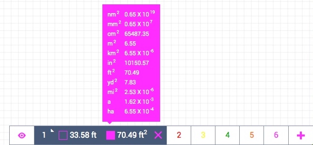 Roof Area Calculator Results in SketchAndCalc™