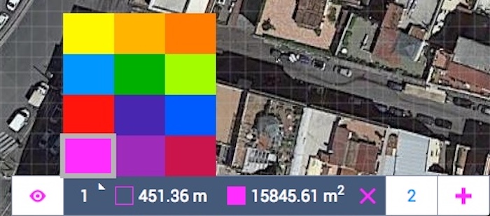 Drawing Layer colors Land Area Calculator