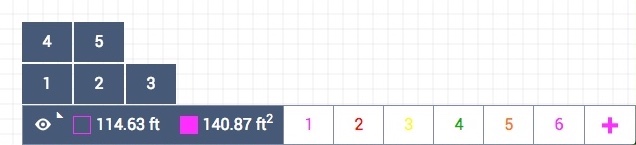Roof Area Calculator. Drawing layer visability.