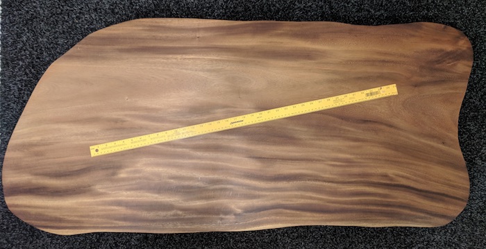 irregular area live edge slab rule