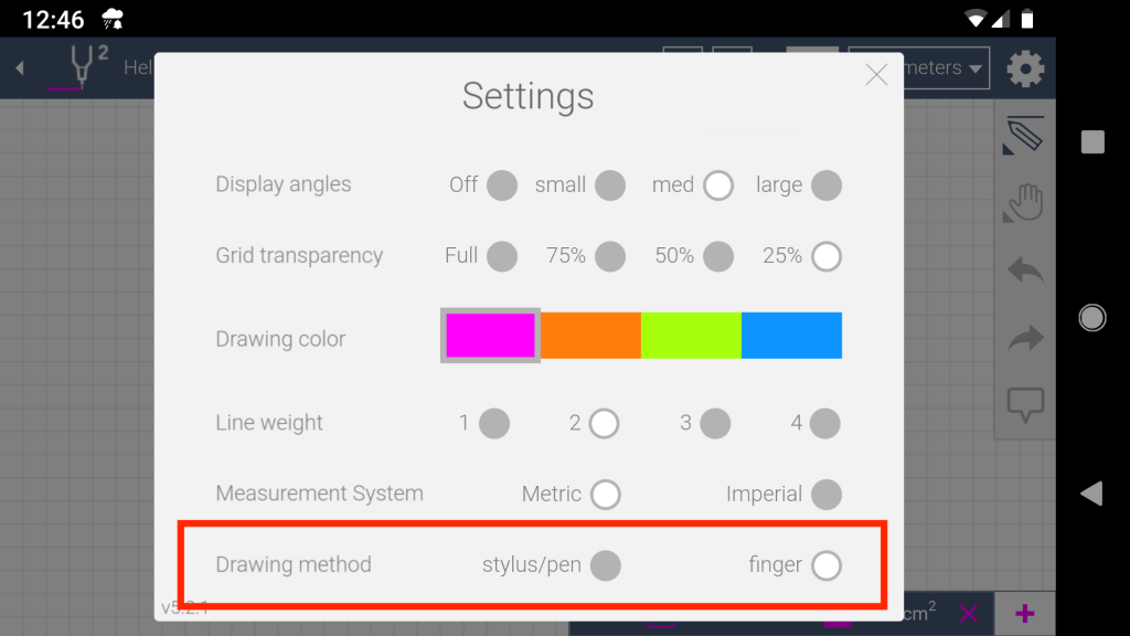 Consider using a drawing stylus to improve accuracy on our mobile app.